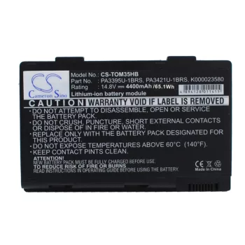   Toshiba PA3421U-1BRS helyettesítő laptop akkumulátor (Li-ion, 14.8V, 4400mAh) - Utángyártott