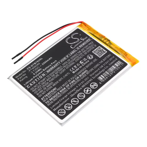 3GO PT406080 helyettesítő tablet akkumulátor (Li-Polymer, 3.7V, 2500mAh / 9.25Wh) - Utángyártott
