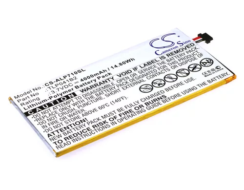 Alcatel TLP041B2 helyettesítő tablet akkumulátor (Li-Polymer, 3.7V, 4000mAh / 14.80Wh) - Utángyártott