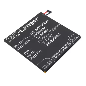   Amazon 58-000092 helyettesítő tablet akkumulátor (Li-Polymer, 3.7V, 3400mAh / 12.58Wh) - Utángyártott