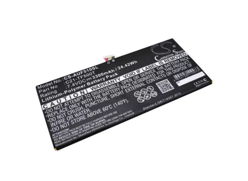 Asus C21-TF500T helyettesítő tablet akkumulátor (Li-Polymer, 7.4V, 3300mAh / 24.42Wh) - Utángyártott