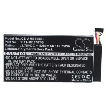   Asus C11-ME370TG helyettesítő tablet akkumulátor (Li-Polymer, 3.75V, 4200mAh / 15.75Wh) - Utángyártott