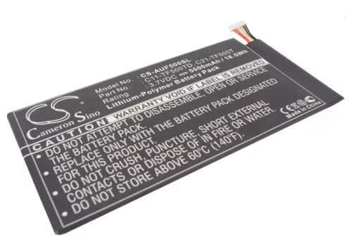 Asus C21-TF500T helyettesítő tablet akkumulátor (Li-Polymer, 3.7V, 5000mAh / 18.50Wh) - Utángyártott