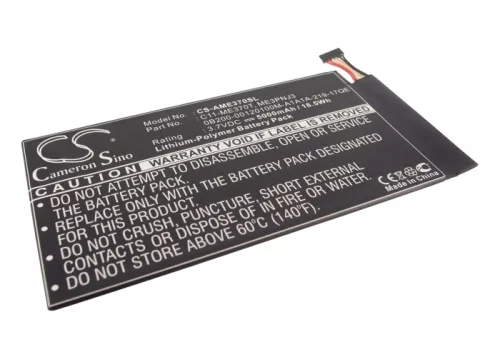 Asus C21-TF400CD helyettesítő tablet akkumulátor (Li-Polymer, 3.7V, 5000mAh / 18.50Wh) - Utángyártott