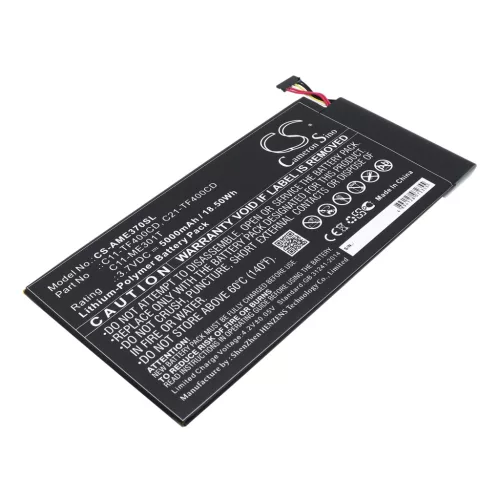 Asus C21-TF400CD helyettesítő tablet akkumulátor (Li-Polymer, 3.7V, 5000mAh / 18.50Wh) - Utángyártott