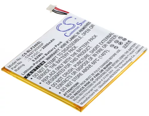 BLU C948730300P helyettesítő tablet akkumulátor (Li-Polymer, 3.7V, 2600mAh / 9.62Wh) - Utángyártott