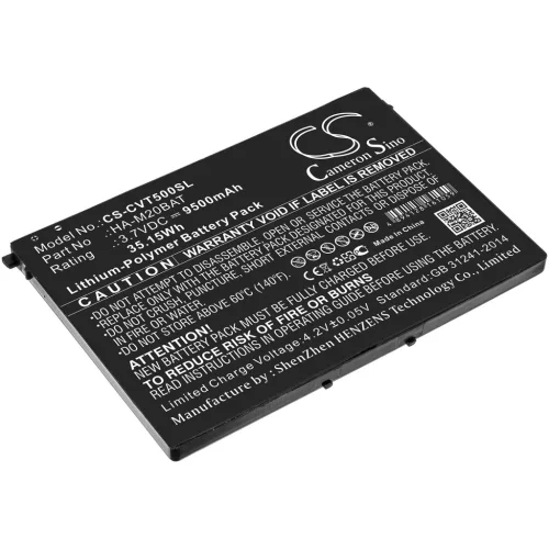 Casio HA-M20BAT helyettesítő tablet akkumulátor (Li-Polymer, 3.7V, 9500mAh / 35.15Wh) - Utángyártott