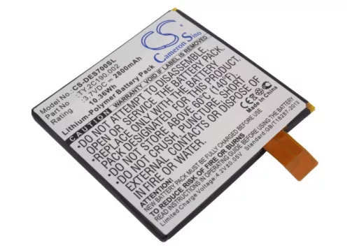 DELL TY.2C190.002 helyettesítő tablet akkumulátor (Li-Polymer, 3.7V, 2800mAh / 10.36Wh) - Utángyártott