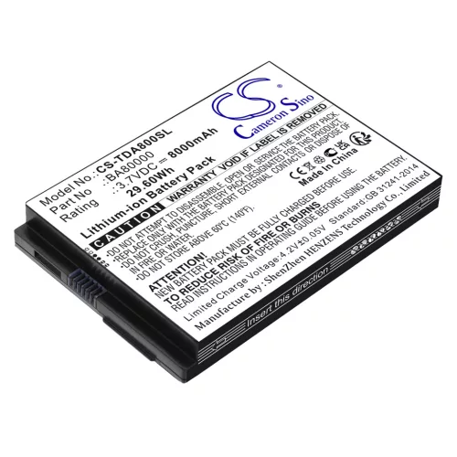 Touch Dynamic BA80000 helyettesítő tablet akkumulátor (Li-ion, 3.7V, 8000mAh / 29.6Wh) - Utángyártott