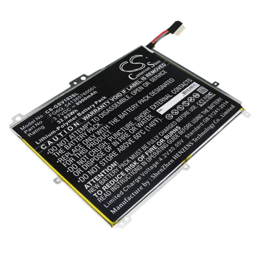 Gigaset FG6Q helyettesítő tablet akkumulátor (Li-Polymer, 3.7V, 8900mAh / 32.93Wh) - Utángyártott