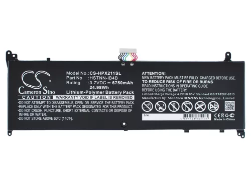 HP HSTNN-IB4B helyettesítő tablet akkumulátor (Li-Polymer, 3.7V, 6750mAh / 24.98Wh) - Utángyártott