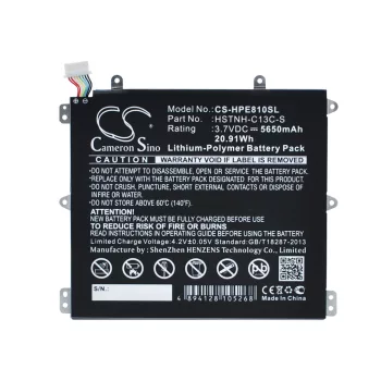   HP HSTNH-C13C-S helyettesítő tablet akkumulátor (Li-Polymer, 3.7V, 5650mAh / 20.91Wh) - Utángyártott
