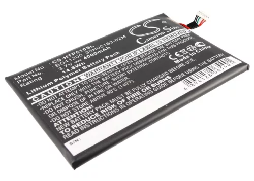 HTC BG41200 helyettesítő tablet akkumulátor (Li-Polymer, 3.7V, 4000mAh / 14.80Wh) - Utángyártott