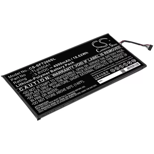IDEMIA TLp050A1 helyettesítő tablet akkumulátor (Li-Polymer, 3.8V, 4900mAh / 18.62Wh) - Utángyártott