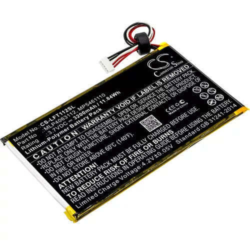 Leapfrog XDi Ultra készülékhez tablet akkumulátor (Li-Polymer, 3.7V, 3200mAh / 11.84Wh) - Utángyártott