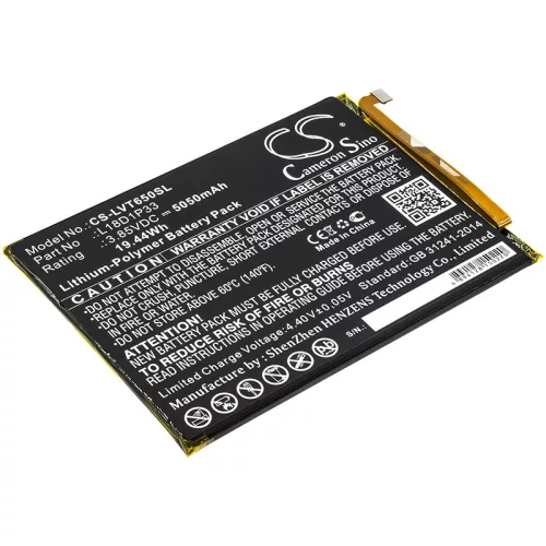 Lenovo L18D1P33 helyettesítő tablet akkumulátor (Li-Polymer, 3.85V, 5050mAh / 19.44Wh) - Utángyártott