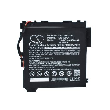   Lenovo L13S2P21 helyettesítő tablet akkumulátor (Li-Polymer, 7.4V, 4900mAh / 36.26Wh) - Utángyártott