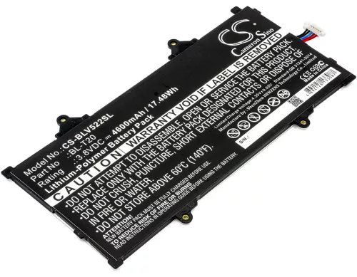 LG BL-T20 helyettesítő tablet akkumulátor (Li-Polymer, 3.8V, 4600mAh / 17.48Wh) - Utángyártott