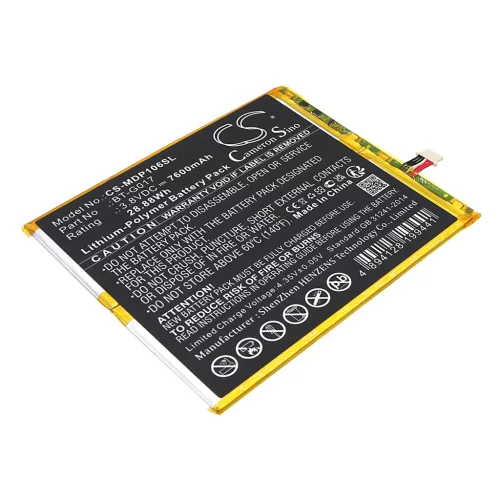 Medion SMB-H1007 helyettesítő tablet akkumulátor (Li-Polymer, 3.8V, 7600mAh / 28.88Wh) - Utángyártott