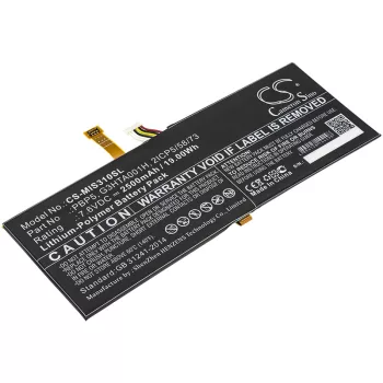   Microsoft PBP5 helyettesítő tablet akkumulátor (Li-Polymer, 7.6V, 2500mAh / 19.00Wh) - Utángyártott