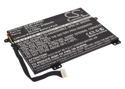 Motorola BATBJA0L21 helyettesítő tablet akkumulátor (Li-Polymer, 3.7V, 6700mAh / 24.79Wh) - Utángyártott