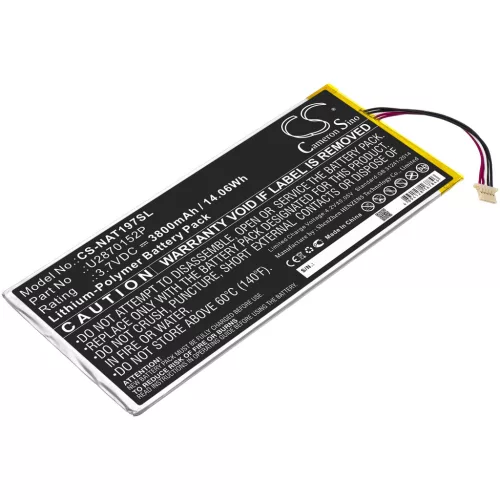 ONN U2870152P helyettesítő tablet akkumulátor (Li-Polymer, 3.7V, 3800mAh / 14.06Wh) - Utángyártott