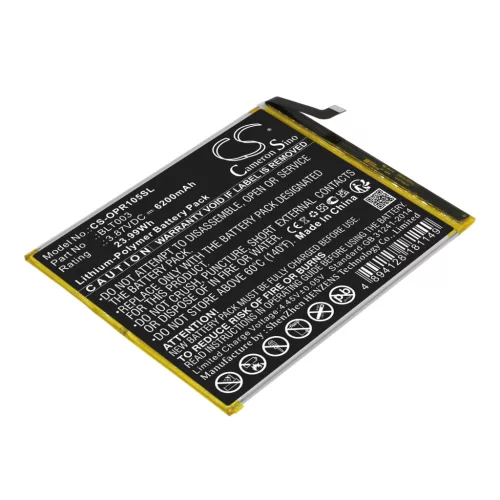 OPPO BLT003 helyettesítő tablet akkumulátor (Li-Polymer, 3.87V, 6200mAh / 23.99Wh) - Utángyártott