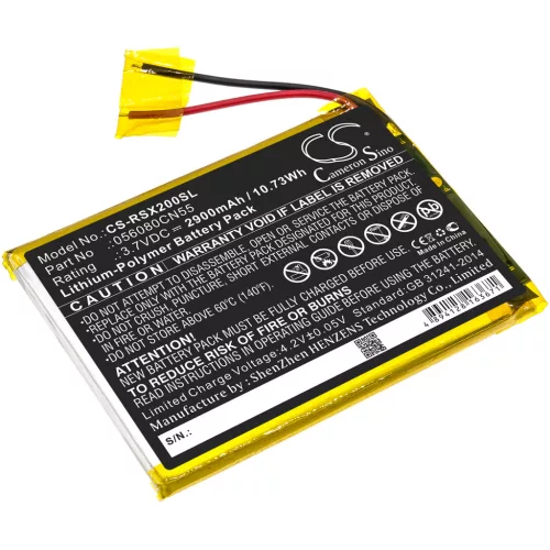 Oregon Scientific 056080CN55 helyettesítő tablet akkumulátor (Li-Polymer, 3.7V, 2900mAh / 10.73Wh) - Utángyártott