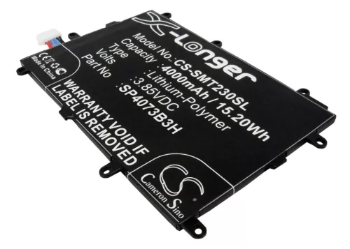 Samsung SP4073B3H helyettesítő tablet akkumulátor (Li-Polymer, 3.85V, 4000mAh / 15.20Wh) - Utángyártott