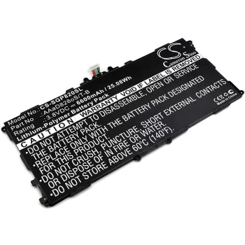   Samsung AAaD828oS/T-B helyettesítő tablet akkumulátor (Li-Polymer, 3.8V, 6600mAh / 25.08Wh) - Utángyártott