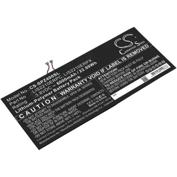   Sony LIS2210ERPX helyettesítő tablet akkumulátor (Li-Polymer, 3.8V, 6000mAh / 22.80Wh) - Utángyártott