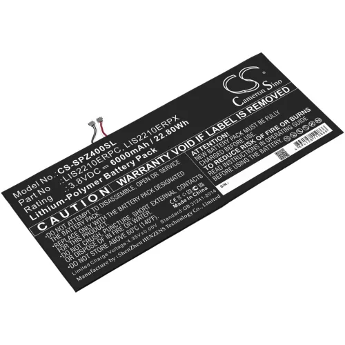 Sony LIS2210ERPX helyettesítő tablet akkumulátor (Li-Polymer, 3.8V, 6000mAh / 22.80Wh) - Utángyártott