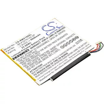   Verizon MLP3276120-2P helyettesítő tablet akkumulátor (Li-Polymer, 3.8V, 6600mAh / 25.08Wh) - Utángyártott