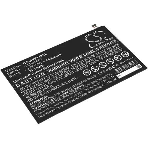 Vodafone TLP058B2 helyettesítő tablet akkumulátor (Li-Polymer, 3.85V, 5500mAh / 21.18Wh) - Utángyártott