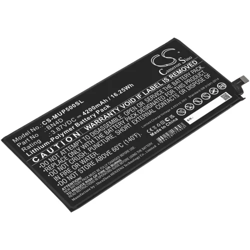 Xiaomi BN4D helyettesítő tablet akkumulátor (Li-Polymer, 3.87V, 4200mAh / 16.25Wh) - Utángyártott