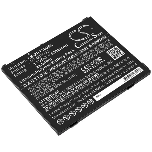 Zebra BTRY-ET5X-8IN5-01 helyettesítő tablet akkumulátor (Li-Polymer, 3.8V, 6300mAh / 23.94Wh) - Utángyártott