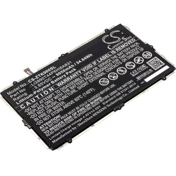   ZTE Li3990T44P6HI6A831 helyettesítő tablet akkumulátor (Li-Polymer, 3.85V, 9050mAh / 34.84Wh) - Utángyártott