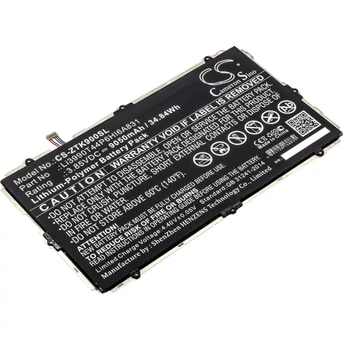 ZTE Li3990T44P6HI6A831 helyettesítő tablet akkumulátor (Li-Polymer, 3.85V, 9050mAh / 34.84Wh) - Utángyártott