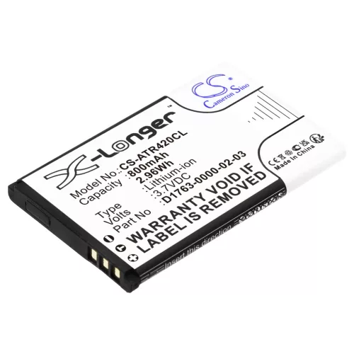Aastra D1763-0000-02-03 helyettesítő mobiltelefon akkumulátor (Li-ion, 3.7V, 800mAh / 2.96Wh) - Utángyártott