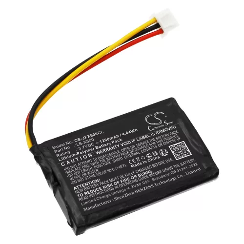 Jetfon LB-X500 helyettesítő mobiltelefon akkumulátor (Li-Polymer, 3.7V, 1200mAh / 4.44Wh) - Utángyártott