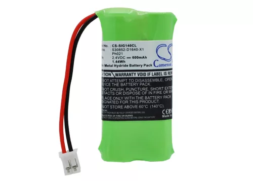 Siemens PH021, S30852-D1640-X1 helyettesítő mobiltelefon akkumulátor (Ni-MH, 2.4V, 600mAh) - Utángyártott