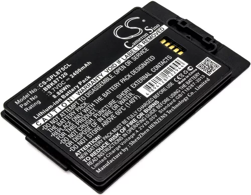 Spectralink BBK87120 helyettesítő mobiltelefon akkumulátor (Li-ion, 3.7V, 2400mAh / 8.88Wh) - Utángyártott