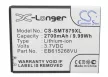 Samsung EB615268VUCST helyettesítő mobiltelefon akkumulátor (Li-ion, 3.7V, 2700mAh / 9.99Wh) - Utángyártott