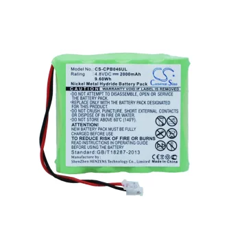   Universel AA x 4 készülékhez mobiltelefon akkumulátor (Ni-MH, 4.8V, 2000mAh / 9.60Wh) - Utángyártott