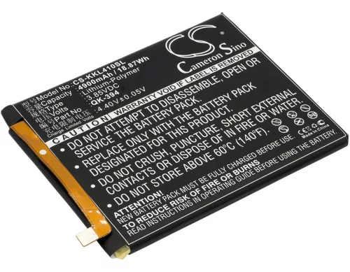 360 QK-394 helyettesítő mobiltelefon akkumulátor (Li-Polymer, 3.85V, 4900mAh / 18.87Wh) - Utángyártott