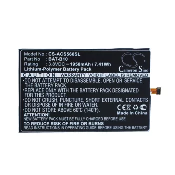   Acer PGF295686HT helyettesítő mobiltelefon akkumulátor (Li-Polymer, 3.8V, 1950mAh / 7.41Wh) - Utángyártott