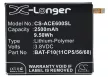 Acer KT.0010S.012 helyettesítő mobiltelefon akkumulátor (Li-Polymer, 3.8V, 2500mAh / 9.50Wh) - Utángyártott