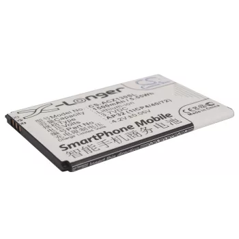   Acer VK365072AR helyettesítő mobiltelefon akkumulátor (Li-ion, 3.7V, 1500mAh / 5.55Wh) - Utángyártott