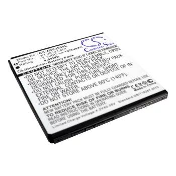   Acer KT.0010J.001 helyettesítő mobiltelefon akkumulátor (Li-ion, 3.7V, 1350mAh / 4.99Wh) - Utángyártott