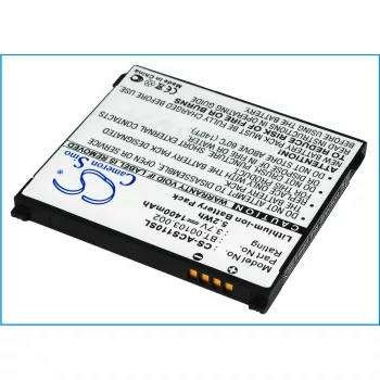   Acer BT.00103.002 helyettesítő mobiltelefon akkumulátor (Li-ion, 3.7V, 1400mAh / 5.2Wh) - Utángyártott